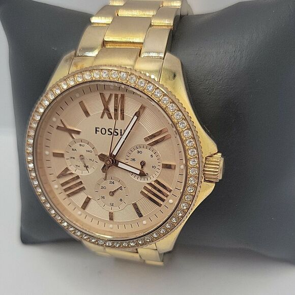 Fossil Cecile AM4483 Womens Stainless Steel Analog Dial Quartz Wrist Watch BC554 - Picture 2 of 10